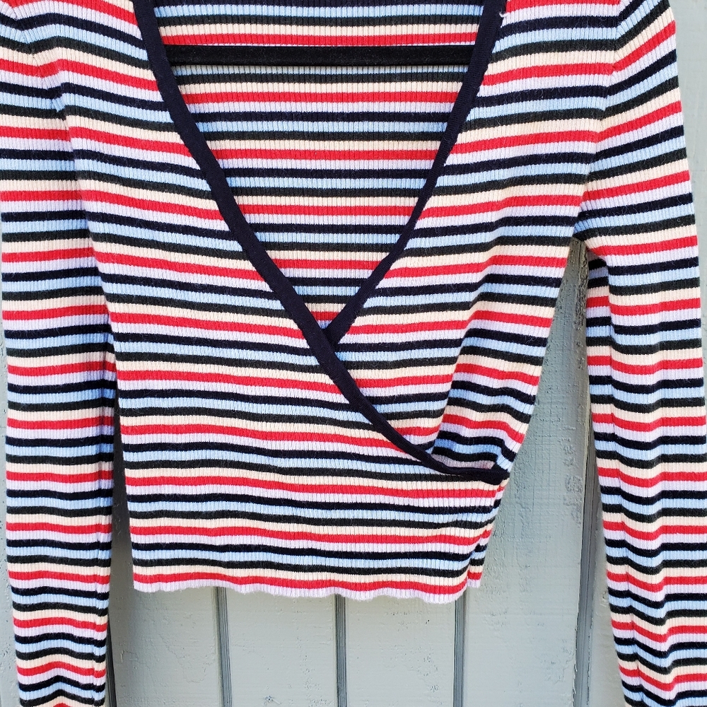 PacSun Cropped Wrap Sweater - Picture 3 of 7